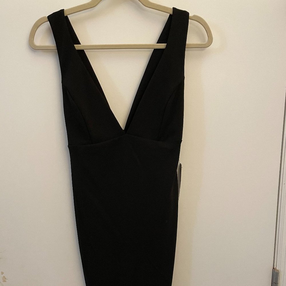 Cross My Heart Black Sleeveless Bodycon Dress